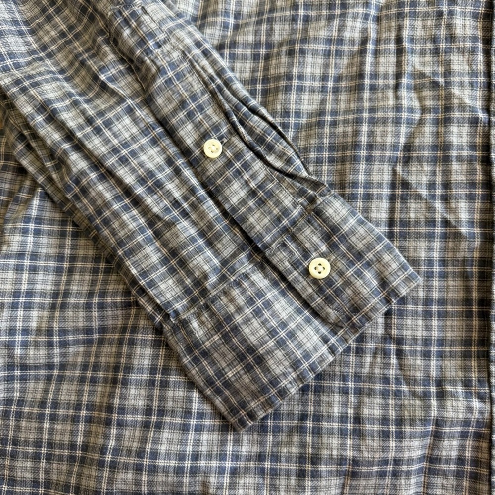 Ralph Lauren Mens XXL Plaid Button Down Shirt Blue Grey Long Sleeve 710671906001 - Picture 6 of 9